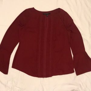 Deep red dress shirt size 10